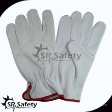 SRSAFETY full cow grain leahter gloves /best quality driving leather gloves,china supplier